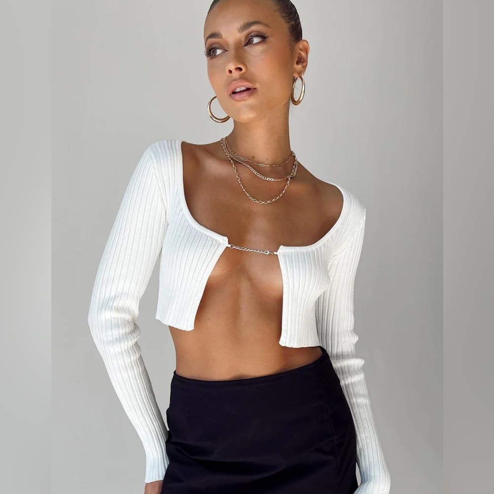 Princess Polly Long Sleeve Crop Top